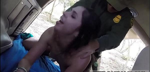  Caught blowjob Border-hopping Latina slut Taylor got caught by BP